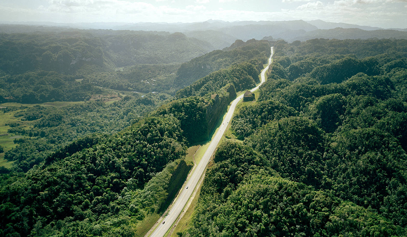 A road in Puerto Rico