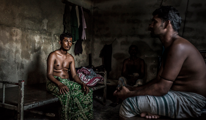 Dieses Zimmer in Malé teilen sich zwei Männer aus Bangladesch